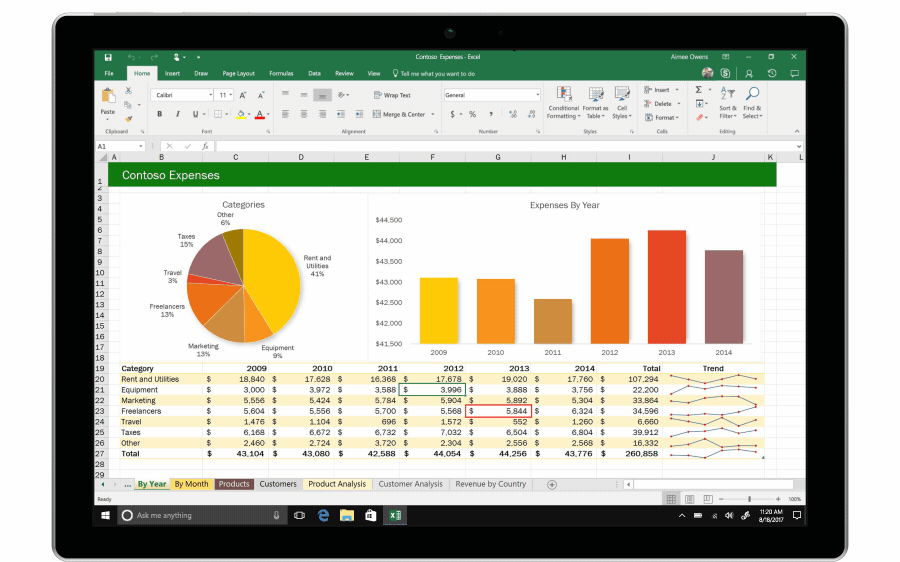 Windows 10 Tip: Work better together with Microsoft Excel