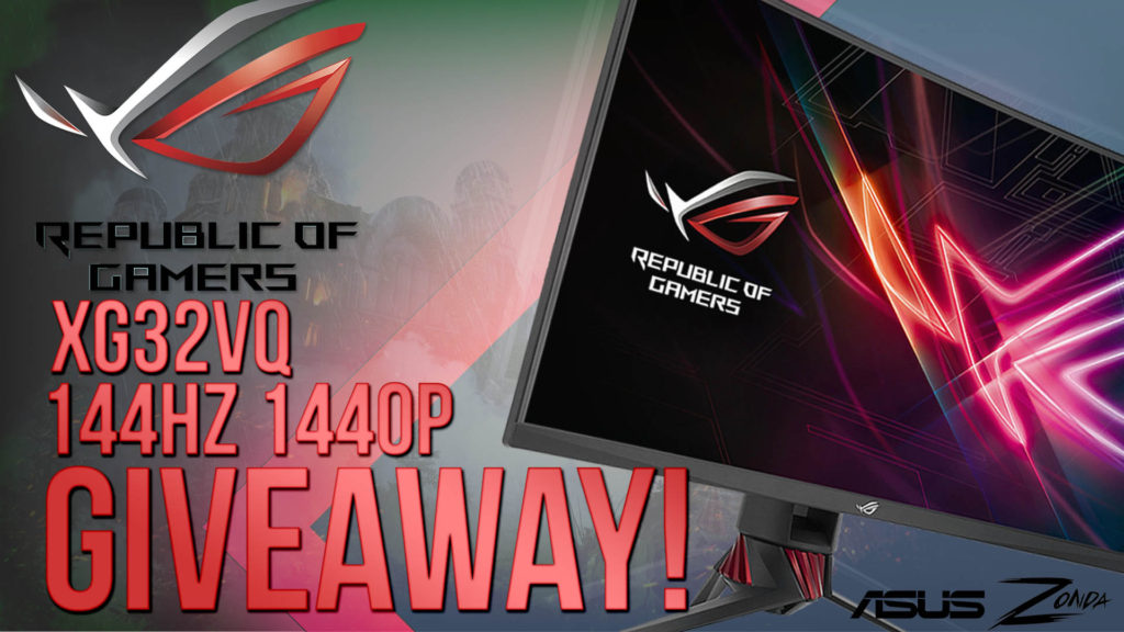 COMPETITION: Win an ASUS XG32VQ 32 Inch LED 144hz 1440p gaming monitor