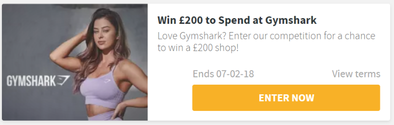COMPETITION: Win £200 to Spend at Gymshark