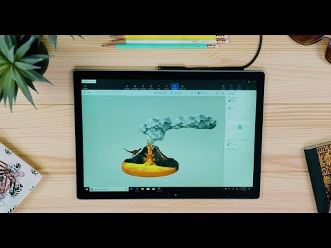 3D in Windows 10 Tutorial: Create a volcano in Paint 3D