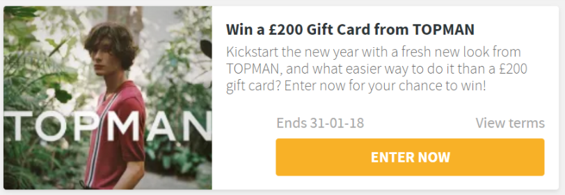 COMPETITION: Win £200 to spend at TOPMAN