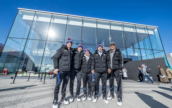 Olympians From Around The World Visit Samsung Olympic Showcase In Gangneung Olympic Park During Olympic Winter Games Pyeongchang 2018
