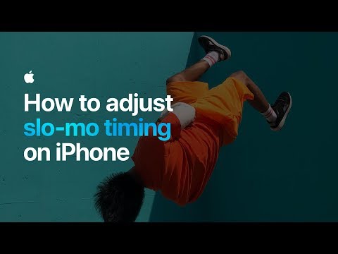 How to adjust slo-mo timing on iPhone — Apple