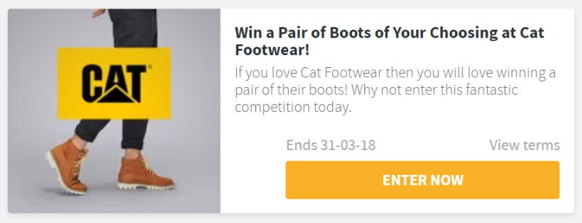 COMPETITION: Win a Pair of Boots of Your Choosing at Cat Footwear
