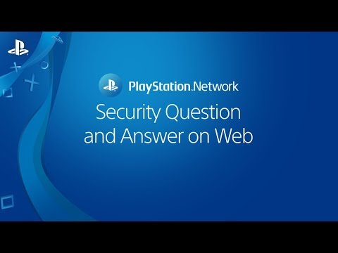 Choosing a security question and answer on Web | PSN
