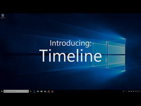 Windows 10 April 2018 Update - Timeline