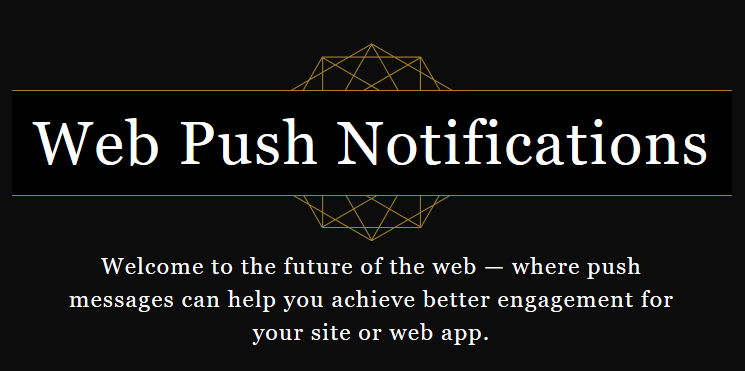 Get started with web push notifications