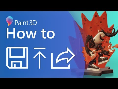 A Guide to Saving and Sharing in Paint 3D