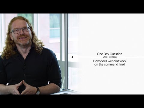 One Dev Question with Chris Heilmann - How does webhint work on the command line?