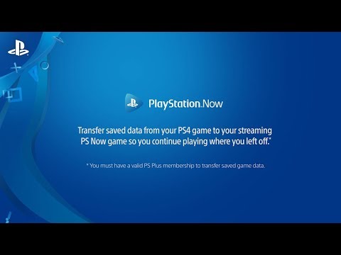 How can I transfer saved game data from PS4 to PS Now?