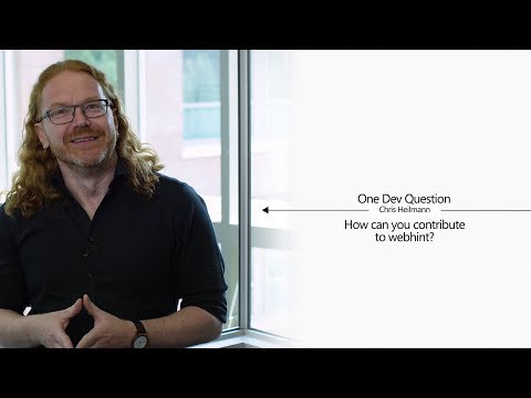 One Dev Question with Chris Heilmann - How can you contribute to webhint?