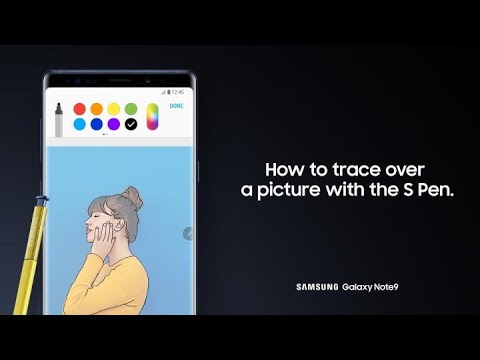 Galaxy Note9: How to trace over a picture with the S Pen