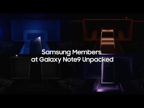 Samsung Members at Galaxy Note9 Unpacked