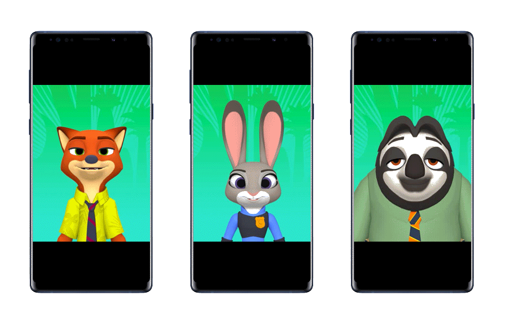 Samsung and Disney Reveal Zootopia-Themed AR Emojis