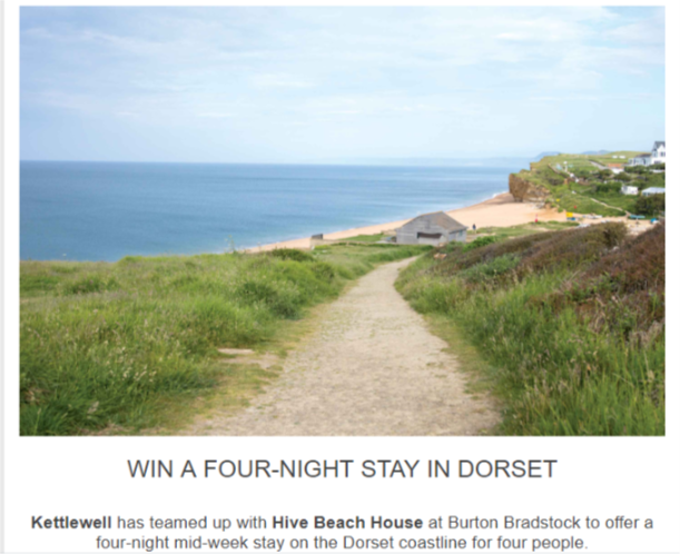 Win a 4-night stay in Dorset