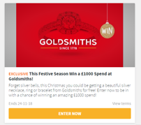 Win £1000 to spend at Goldsmiths
