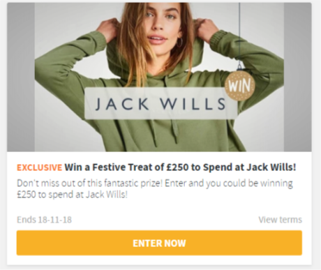 Win £250 to Spend at Jack Wills