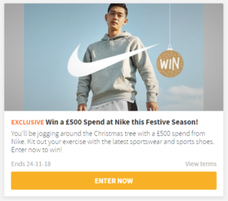 Win £500 to spend at Nike