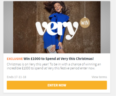 Win £1000 to Spend at Very