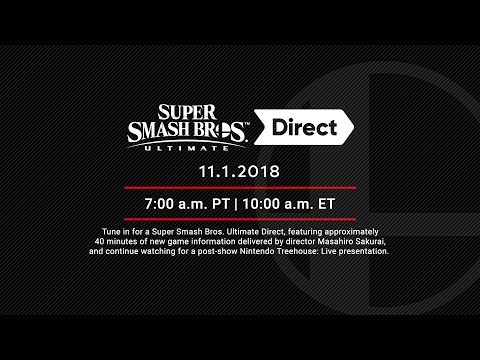 Super Smash Bros. Ultimate Direct 11.1.2018 + Nintendo Treehouse: Live Presentation