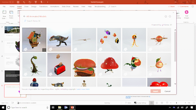 Windows 10 Tip: 3D embedded animations