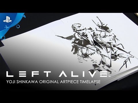 Left Alive - Yoji Shinkawa Original Artpiece Timelapse: Short Version | PS4