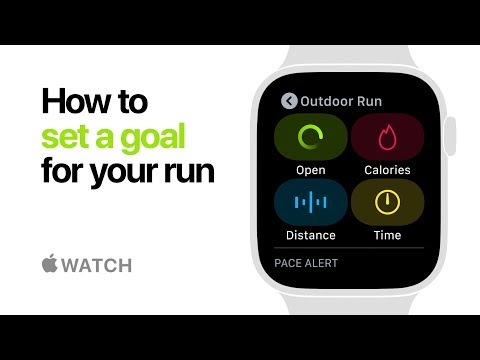 Apple Watch Series 4 — How to set a goal for your run — Apple