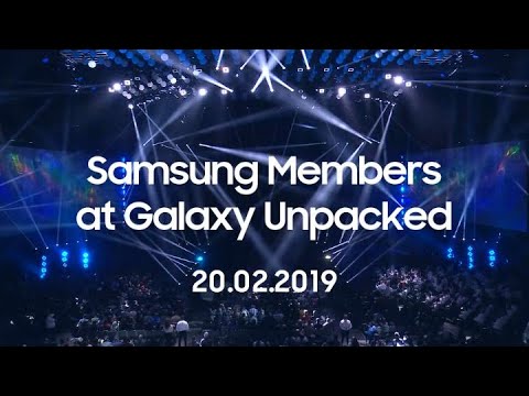 Samsung Members: Exclusive experience at Galaxy Unpacked 20.02.2019.