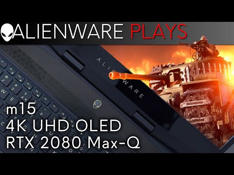 Alienware m15 4k OLED Gaming Laptop - Battlefield V Gameplay (RTX 2080 Max-Q)