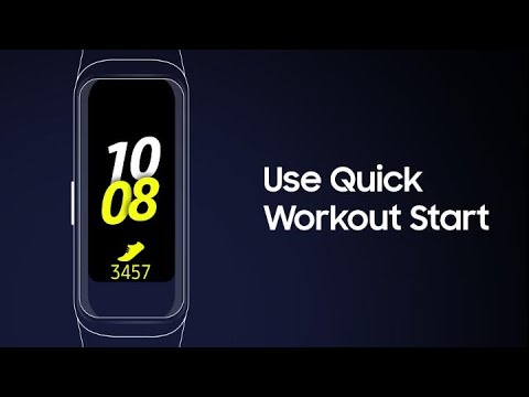 Galaxy Fit: How to start a workout session quickly