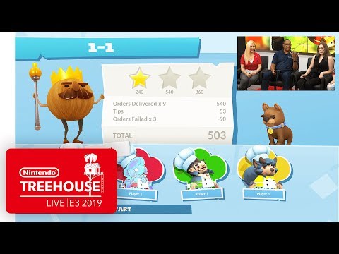 Overcooked! 2: Night of the Hangry Horde DLC Gameplay - Nintendo Treehouse: Live | E3 2019