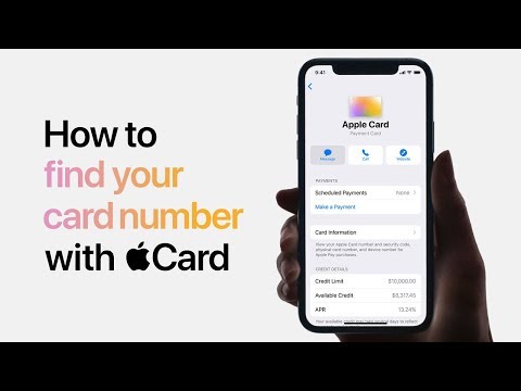 Apple Card — How to find your card number — Apple