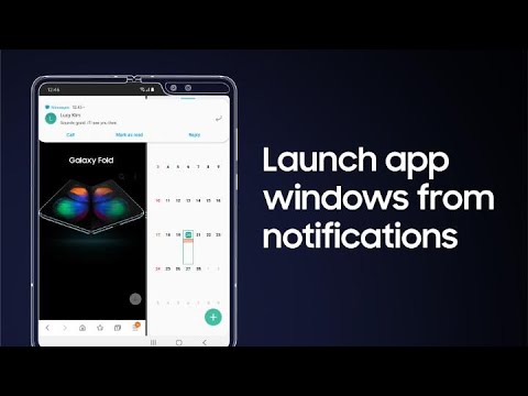 Galaxy Fold: How to launch app windows from notifications
