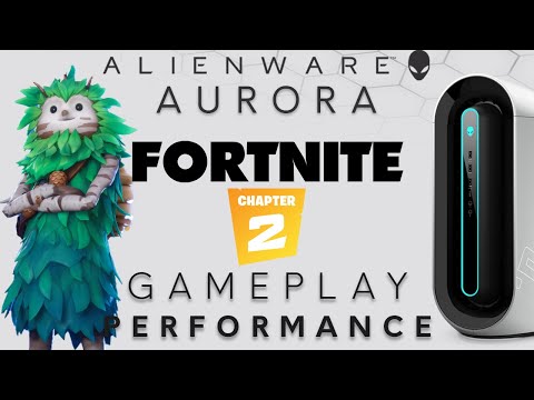 Aurora R9 - Fortnite Chapter 2 on the AW 34 inch Curved Monitor