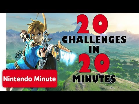 The Legend of Zelda: Breath of the Wild - 20 Challenges in 20 Minutes | Nintendo Minute