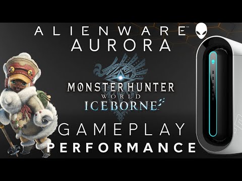 Aurora R9 - Monster Hunter World: Iceborne on the Alienware 34 Inch Curved  Monitor