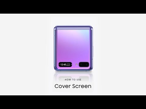 Galaxy Z Flip: How to use the Cover Screen | Samsung