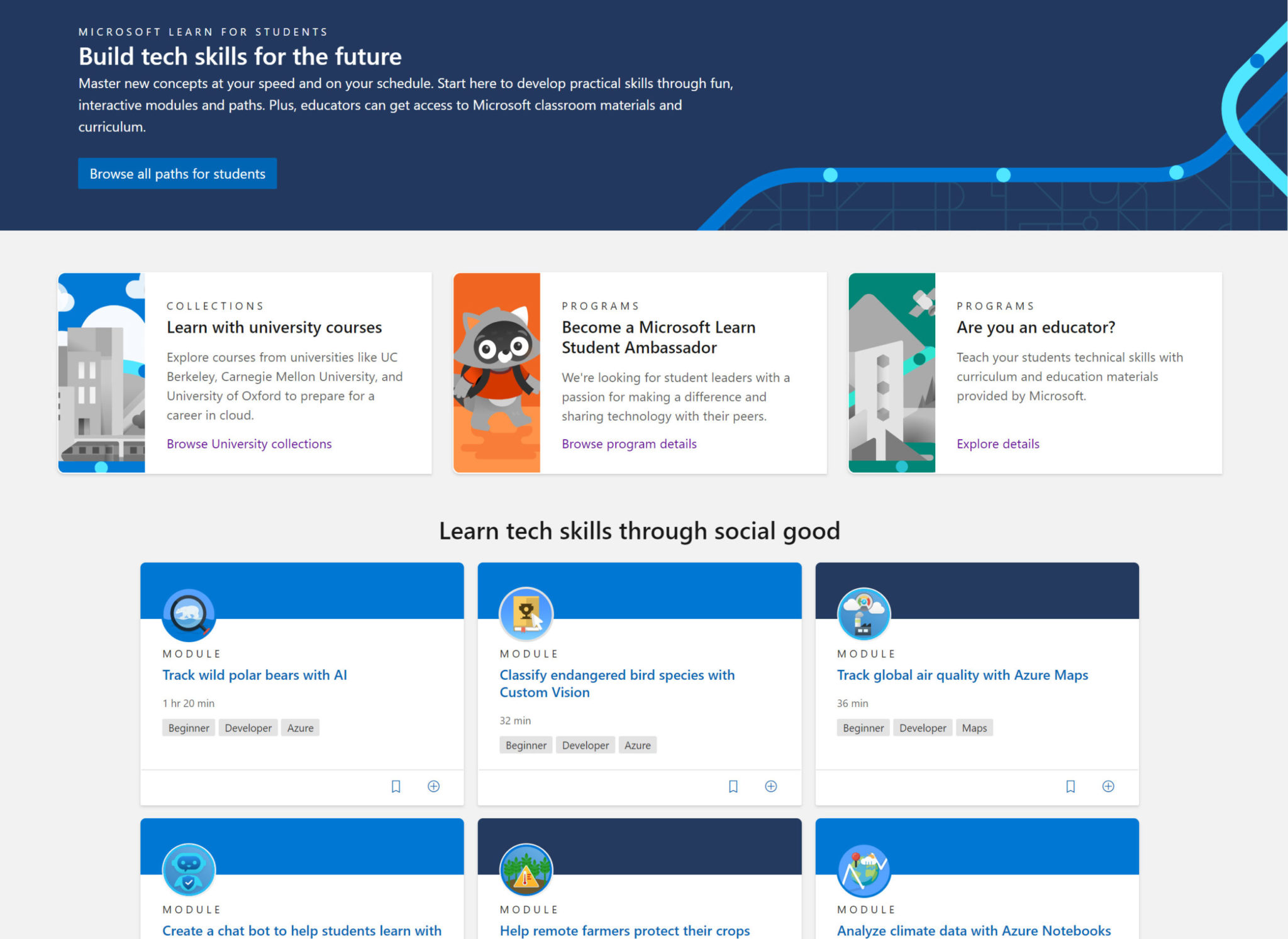 Skills for the future start today — new resources for students
