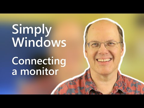 Connecting a monitor | Simply Windows