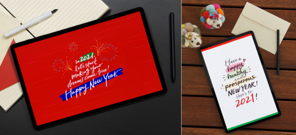 Season’s Greetings with a Twist: Master Calligraphy with the Galaxy Tab S7+