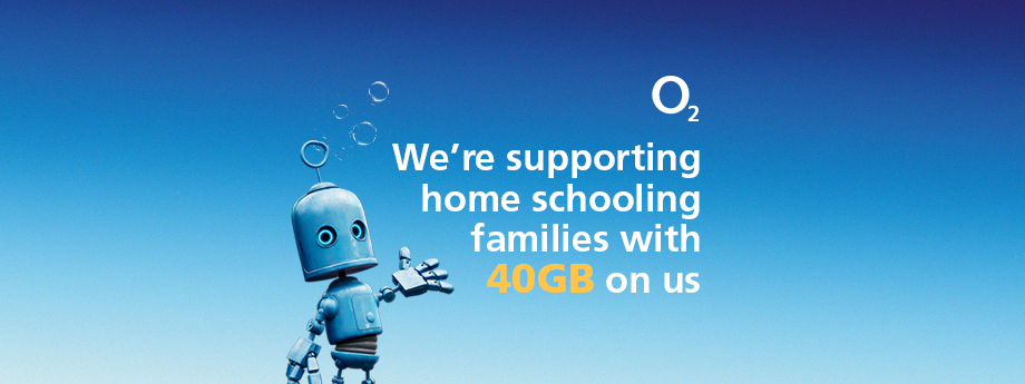O2 provides 40GB free data to support hardest hit home schooling families