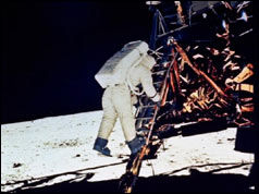 1969: Man takes first steps on the Moon