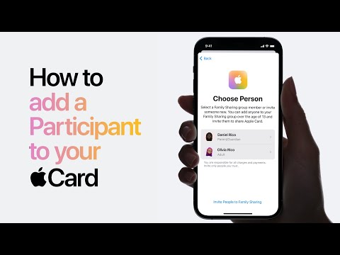 Apple Card - How to add a Participant