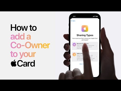 Apple Card - How to add a Co-Owner