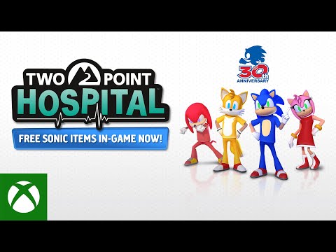 Sonic joins Two Point Hospital - Free DLC out now!
