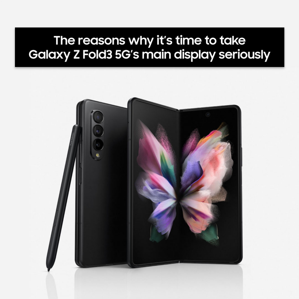 [Infographic] The Reasons Why It’s Time To Take Galaxy Z Fold3 5G’s Main Display Seriously