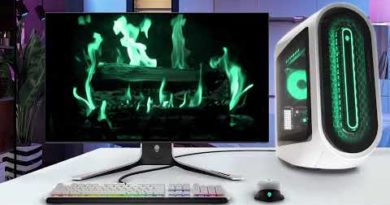 Alienware HD Yule Log Fireplace with Crackling Fire Sounds - One Hour Long