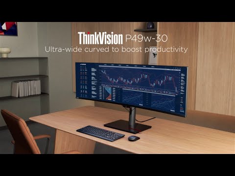 Lenovo ThinkVision P49w-30 Monitor: Ultra-wide curved to boost productivity