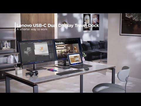 Lenovo USB-C Dual Display Travel Dock Product Tour