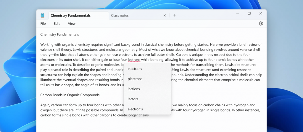 Spellcheck in Notepad begins rolling out to Windows Insiders